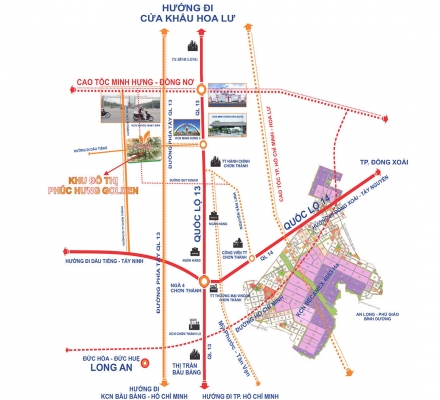 Tiềm năng bất động sản Chơn Thành qua quy hoạch giao thông